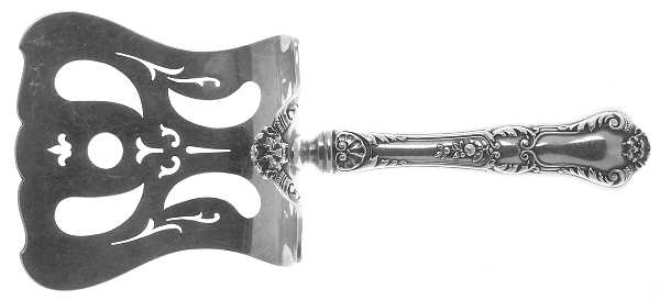 Baronial-Old (Sterling, 1898, No Monograms) Hollow Asparagus Server with Sterling Hood