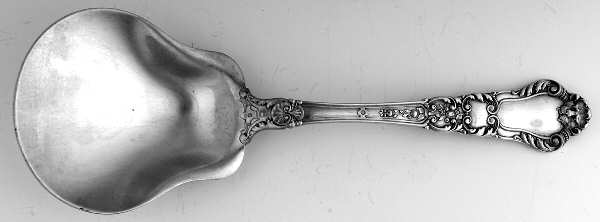 Baronial-Old (Sterling, 1898, No Monograms) Large Solid Berry/Casserole Spoon