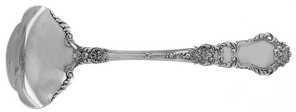 Baronial-Old (Sterling, 1898, No Monograms) Solid Gravy Ladle