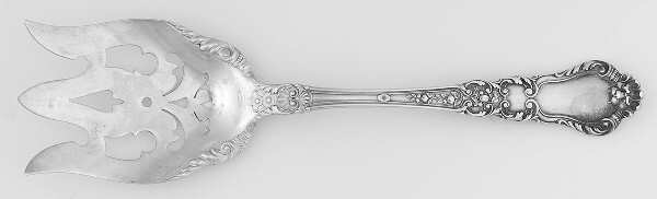 Baronial-Old (Sterling, 1898, No Monograms) Solid Salad Serving Fork