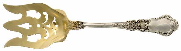 Baronial-Old (Sterling, 1898, No Monograms) Solid Salad Serving Fork