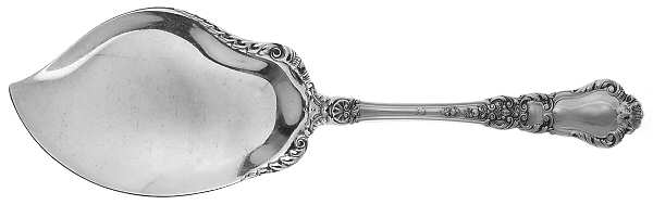 Baronial-Old (Sterling, 1898, No Monograms) Vegetable Serving Spoon (Solid)