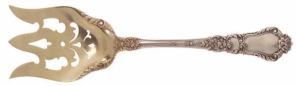 Baronial-Old (Sterling, 1898, No Monograms) Solid Salad Serving Fork