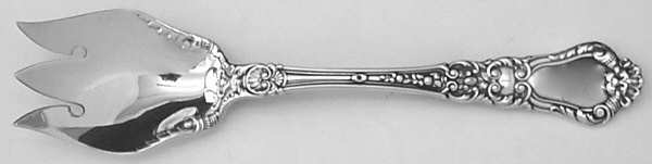 Baronial-Old (Sterling, 1898, No Monograms) Small Ice Cream Fork by Gorham Silver