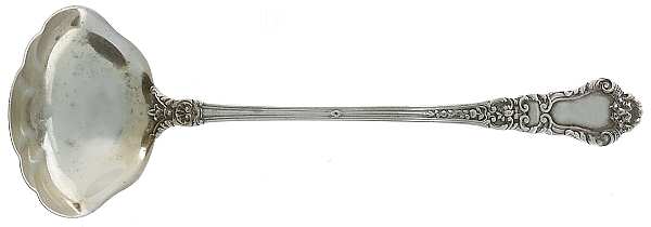 Baronial-Old (Sterling, 1898, No Monograms) Solid Piece Cream Ladle
