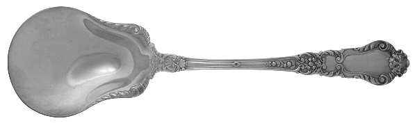 Baronial-Old (Sterling, 1898, No Monograms) Oversize Solid Salad Serving Spoon