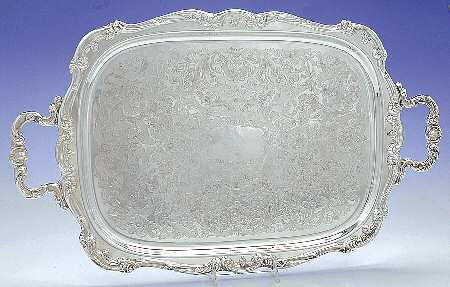 Baronial (Silverplate, Hollowware, Heritage) Medium Silverplate Waiter Tray