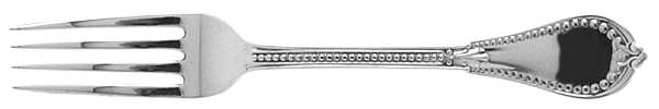 Beaded (Sterling, 1855, No Monograms) Solid Youth Tea Fork