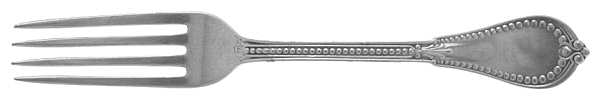 Beaded (Sterling, 1855, No Monograms) Fork