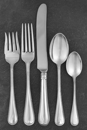 Bead (Sterling, Masterpiece, Gorham Mark) 5 Piece Dinner Size Setting