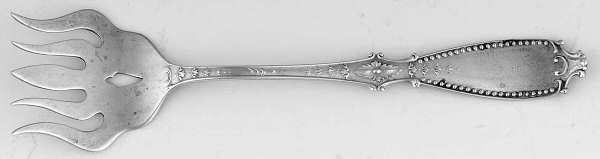 Bedford (Sterling, 1895) Large Solid Tined Sardine Serving Fork