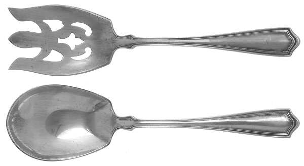 Bradford (Silverplate) (2 Pc) Solid Salad Set