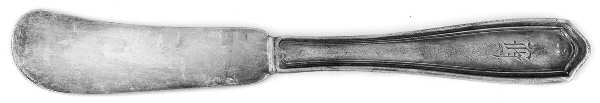 Bradford (Silverplate) Monogram Flat Handle Butter Spreader