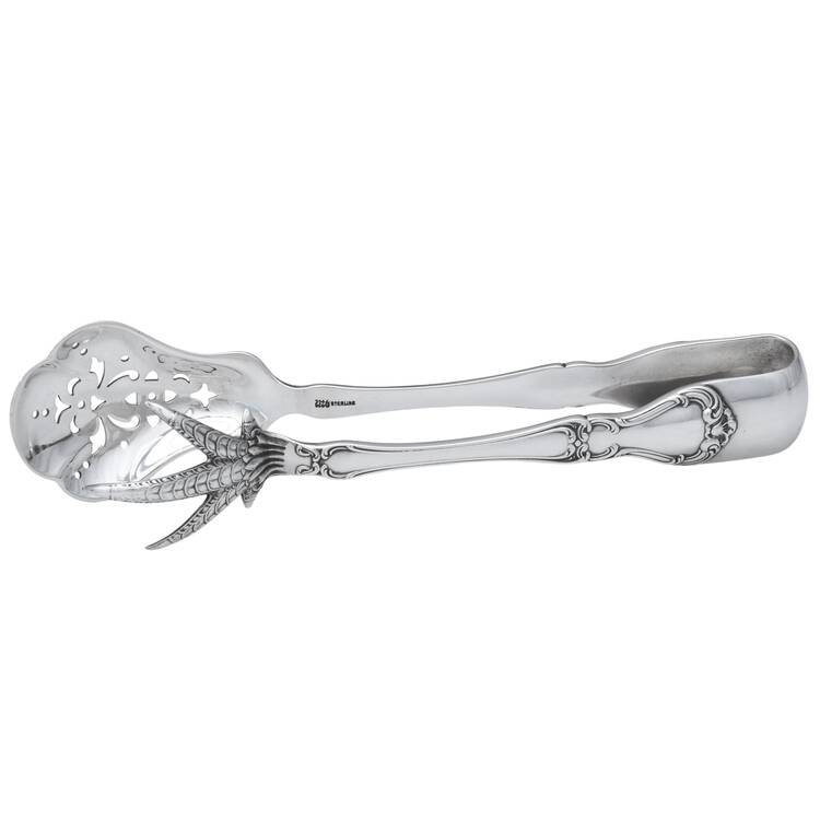 Buckingham (Sterling, 1910) Large Ice Serving Tongs by Gorham Silver