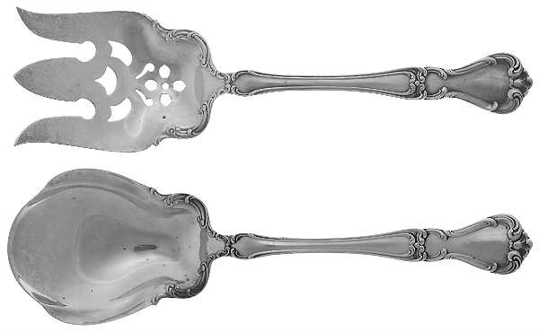 Buckingham (Sterling, 1910) (2 Pc) Solid Salad Set
