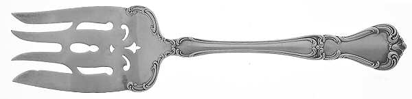 Buckingham (Sterling, 1910) Large Solid Cold Meat Serving Fork