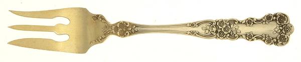 Buttercup (Sterling, Lion-Anchor-G, 1899, No Monos) Old Style Pickle Fork