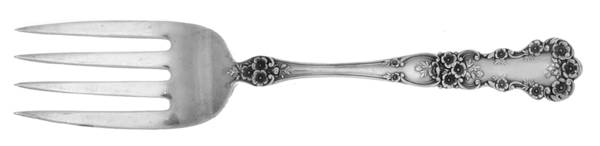 Buttercup (Sterling, Lion-Anchor-G, 1899, No Monos) Solid Serving Fork