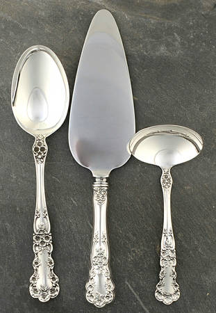 Buttercup (Sterling, Lion-Anchor-G, 1899, No Monos) 3 Piece Completer Set