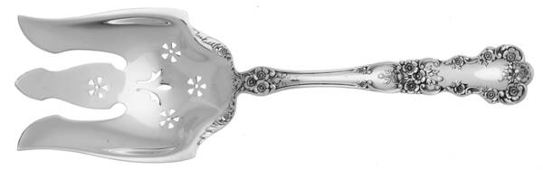 Buttercup (Sterling, Lion-Anchor-G, 1899, No Monos) Solid Salad Serving Fork