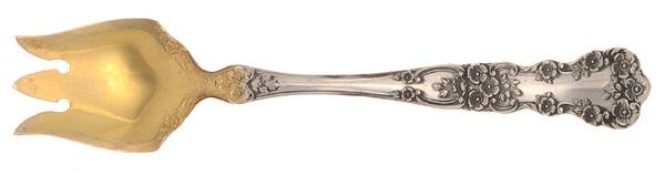 Buttercup (Sterling, Lion-Anchor-G, 1899, No Monos) Ice Cream Fork