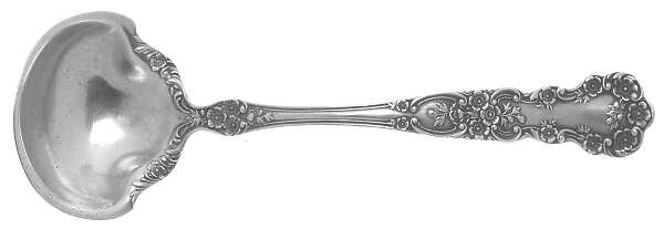 Buttercup (Sterling, Lion-Anchor-G, 1899, No Monos) Solid Piece Cream Ladle