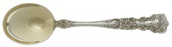 Buttercup (Sterling, Lion-Anchor-G, 1899, No Monos) Small Short Handle Chocolate Spoon