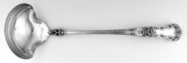 Buttercup (Sterling, Lion-Anchor-G, 1899, No Monos) Large Solid Soup Ladle