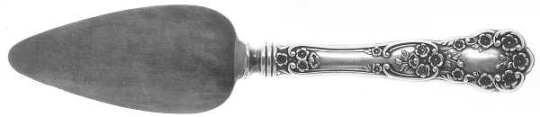Buttercup (Sterling, Lion-Anchor-G, 1899, No Monos) Cheese Server with Silverplate Blade