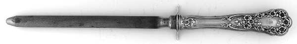 Buttercup (Sterling, Lion-Anchor-G, 1899, No Monos) Small Steel Rod Sharpener Knife