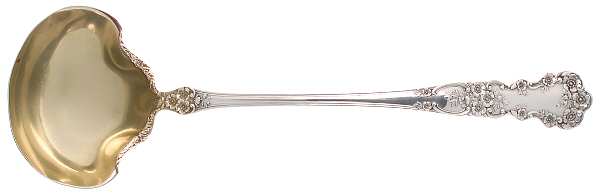 Buttercup (Sterling, Lion-Anchor-G, 1899, No Monos) Large Solid Soup Ladle