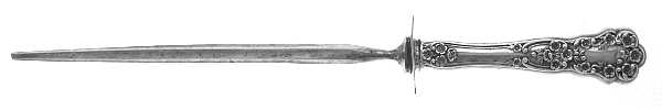 Buttercup (Sterling, Lion-Anchr-G, 1899, Mono) Small Steel Rod Sharpener Knife