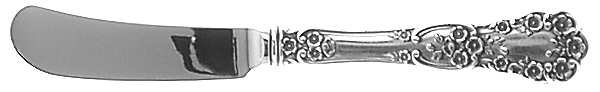 Buttercup (Sterling, Lion-Anchor-G, 1899, No Monos) Butter Spreader Hollow Hdl-Paddle/Stainless Blade