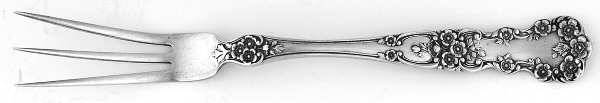 Buttercup (Sterling, Lion-Anchor-G, 1899, No Monos) Lemon Fork Large