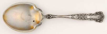 Buttercup (Sterling, Lion-Anchor-G, 1899, No Monos) Large Jelly Spoon