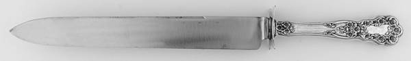 Buttercup (Sterling, Lion-Anchor-G, 1899, No Monos) Large Stainless Blade Roast Carving Knife