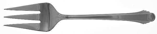 Calais (Silverplate, 1988) Medium Solid Cold Meat Serving Fork