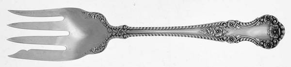 Cambridge (Sterling, 1899) Medium Solid Cold Meat Serving Fork