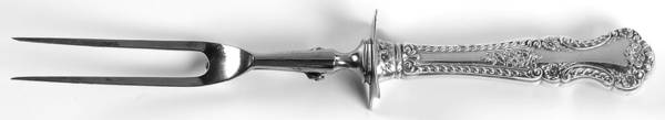 Cambridge (Sterling, 1899) Large Stainless-Prong Roast Carving Fork