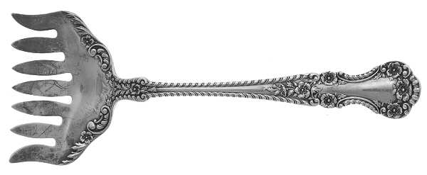 Cambridge (Sterling, 1899) Large Solid Tined Sardine Serving Fork