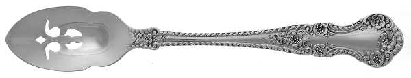 Cambridge (Sterling, 1899) Short Handled Olive Spoon with Pierced Bowl