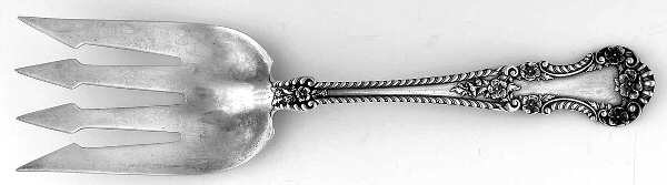 Cambridge (Sterling, 1899) Large Solid Fish Serving Fork