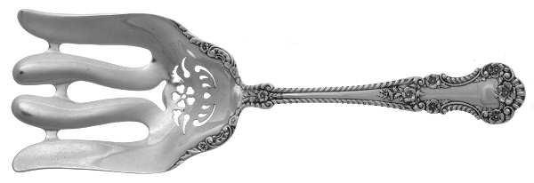 Cambridge (Sterling, 1899) Solid Attached Asparagus Server 4 Prongs