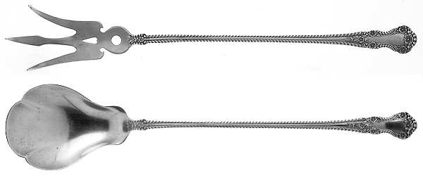 Cambridge (Sterling, 1899) 2 Pc Large Lettuce Serving Set