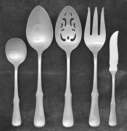 Cambridge (Stainless, Satin Finish) 5 Piece Hostess Set