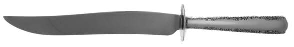 Camellia (Sterling, 1941-1942, No Monos) Large Carving/Roast Knife StnlBl w/Sterling Guard