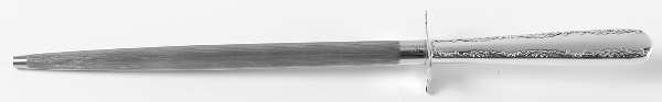 Camellia (Sterling, 1941-1942, No Monos) Large Roast Steel Rod Knife Sharpener