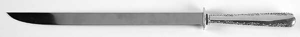 Camellia (Sterling, 1941-1942, No Monos) Large Stainless Blade Roast Carving Knife