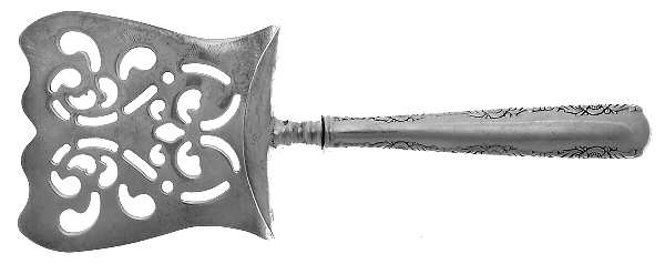 Camellia (Sterling, 1941-1942, No Monos) Petite Fours Server with Silverplate Hood
