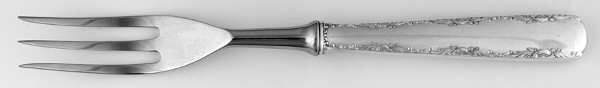 Camellia (Sterling, 1941-1942, No Monos) Individual Fruit Fork with Stainless Tines